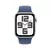 Apple Watch SE (2024) 44mm GPS Silver Alu Case/Denim Sport Band M/L, (mxer3qv/a)
