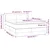 Vidaxl Box spring posteljni z vzmetnico temno siv 140x190 cm blago