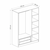 Hanah Home Ormar Kale White - 2288