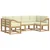 Set vanjskih sofa s jastukom 6 pcs Bijela i krem