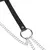 Subblime Fetish Leather Ring Chainbelt Black