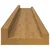 Polica na zidu Zidne 2 pcs Bež 80 x 9 x 3 cm Konstruirano drvo