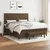 Vidaxl Box spring postelja z vzmetnico temno rjava 160x200 cm blago