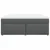 Vidaxl Box spring postelja z vzmetnico temno siva 180x200 cm blago