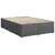 Vidaxl Box spring postelja z vzmetnico temno siva 160x200 cm blago