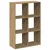 Pregrada / regal za knjige boja hrasta 69,5x29x103,5 cm drveni