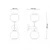 TALIA 33 ZIDNA LAMPA 2*E14 CRNA/BAKAR