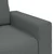 Vidaxl Trosed kavč temno siv 220x77x82 cm blago