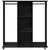 Ormar s kotačima crni 102 x 38 x 110 cm od konstruiranog drva