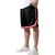 Stripes Mesh Shorts blkredwht