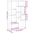Regal za knjige boja betona 72 x 20 x 120,5 cm konstruirano drvo