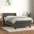 Vidaxl Box spring postelja z vzmetnico temno siva 80x200 cm žamet