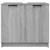 vidaXL Kopalniška omarica siva sonoma 64,5×33,5×59 cm konstruiran les