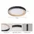 Brilagi - LED prigušiva stropno svetlo NEXO LED/48W/230V 3000-6000K crno prečnik 43 cm +daljinski upravljač