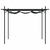 Pergola s pomičnim krovom antracit 295 x 292 x 230 cm