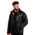 GymBeam Men‘s Puffer Jacket Black/Orange