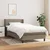 Vidaxl Box spring postelja z vzmetnico taupe 90x190 cm blago