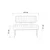 Hanah Home Trpezarijska klupa Vina Bank 110x85x46cm Bež