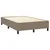 Vidaxl Box spring postelja z vzmetnico taupe 120x200 cm blago