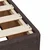 Vidaxl Box spring postelja z vzmetnico temno rjav 140x190 cm blago