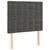 Vidaxl Box spring postelja z vzmetnico temno siva 100x200 cm žamet