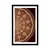Plakat s paspartujem okrasna Mandala s čipko v bordo barvi - 40x60 white