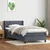 vidaXL Box Spring postelja z vzmetnico Temno siva 80x220 cm Velvet