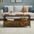 Songmics Klubska miza 100x55x45 cm rjava