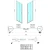ZOOM Bi-fold Shower Door 900 mm, clear glass, left - Polysan - ZOOM - 24 - Kombinirana vrata - 900 - 2000 - 6 - 14