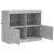 Komoda s LED svjetlima siva boja betona 81x37x67 cm
