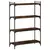 Regal za knjige s 4 razine boja hrasta 80 x 30 x 120 cm drveni