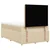 vidaXL vidaXL Box spring postelja z vzmetnico krem 120x190 cm blago, (21304862)