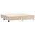 Greatstore Box spring postelja z vzmetnico kapučino 200x200 cm um. usnje