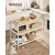 Songmics Kuhinjska polica 3 nivoji 60x120x90 cm rjava