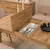 Aberto Design Set trpezarijski sto, 4 trpezarijske stolice i klupa Vina Bež