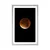 Plakat s paspartujem luna na nočnem nebu - 40x60 silver
