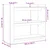 Konzolni stol siva boja betona 100x35x90 cm konstruirano drvo