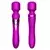 Stimulator klitorisa Silicone Dual Massager, 22.6cm, Ljubičasti