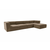 ATELIER DEL SOFA Ugaona garnitura Sora (L1 O1 O1 1R POUFFE ) Brown
