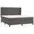 Vidaxl Box spring postelja z vzmetnico temno siva 160x200 cm žamet