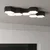 Sollux SL.1059 - Plafonsko svetlo SUNDE 2xE27/60W/230V 11,5 cm crno