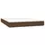 Greatstore Box spring postelja z vzmetnico LED temno rjava 140x190cm blago