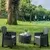 GREEN BAY Tree Baštenski set, Dve stolice i box sto, Antracit