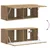 Set TV komoda 3 pcs Umjetnički hrast Konstruirano drvo