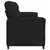 Sofa za 3 osobe Crna 198 x 83 x 95 cm Tkanina