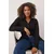 Trendyol Curve Ženska bluza Tbbaw26Af00044, Crna