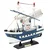 slomart LEAN TOYS model ribiške koče Flying Lady, modra, 24x23 cm