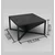 Hanah Home Sto za dnevnu sobu Niger, 75x40x75 cm, Crni