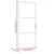 Unutarnja vrata 93 x 201,5 cm crna od mat stakla i aluminija