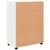 Kupaonski ormar s pohranom s vratima Bijelo 60 x 35 x 80 cm